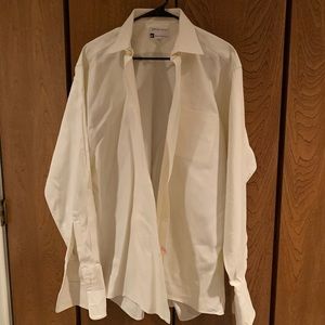 Bach Rach Men’s Cream Dress Shirt Size 16.5x34/35